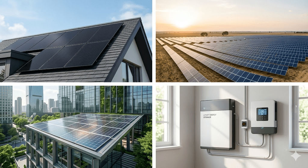 Modern Solar Panel Installation