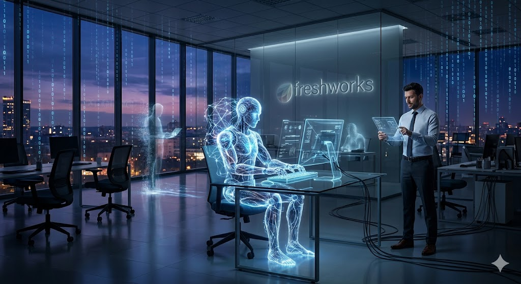 Freshworks AI layoffs and the rise of AI-native engineers conceptual art